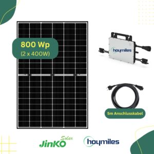 Balkonkraftwerk 800W inkl. Hoymiles Wechselrichter & Anschlusskabel