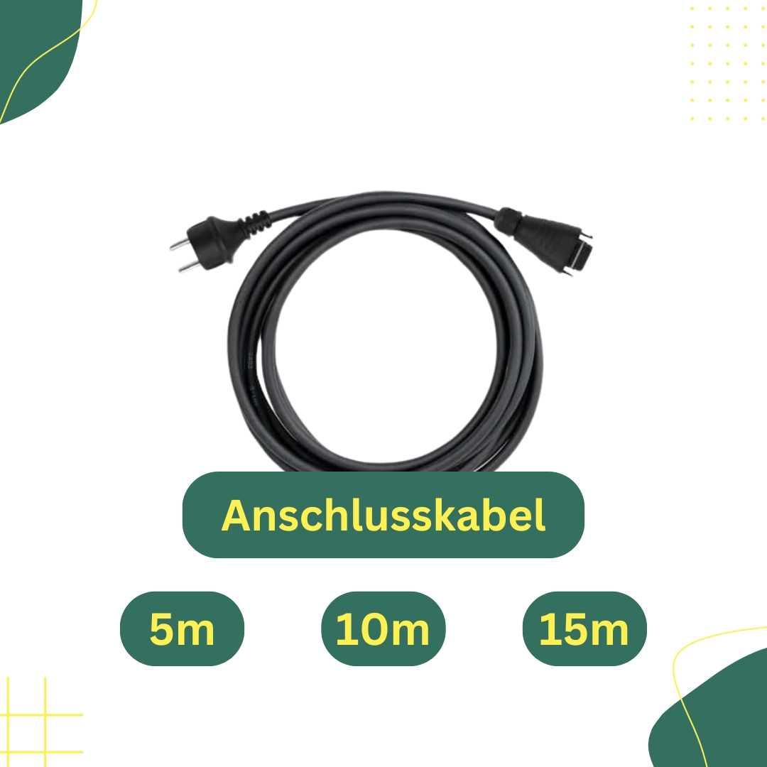 Photovoltaik Anschlusskabel mit Schukostecker