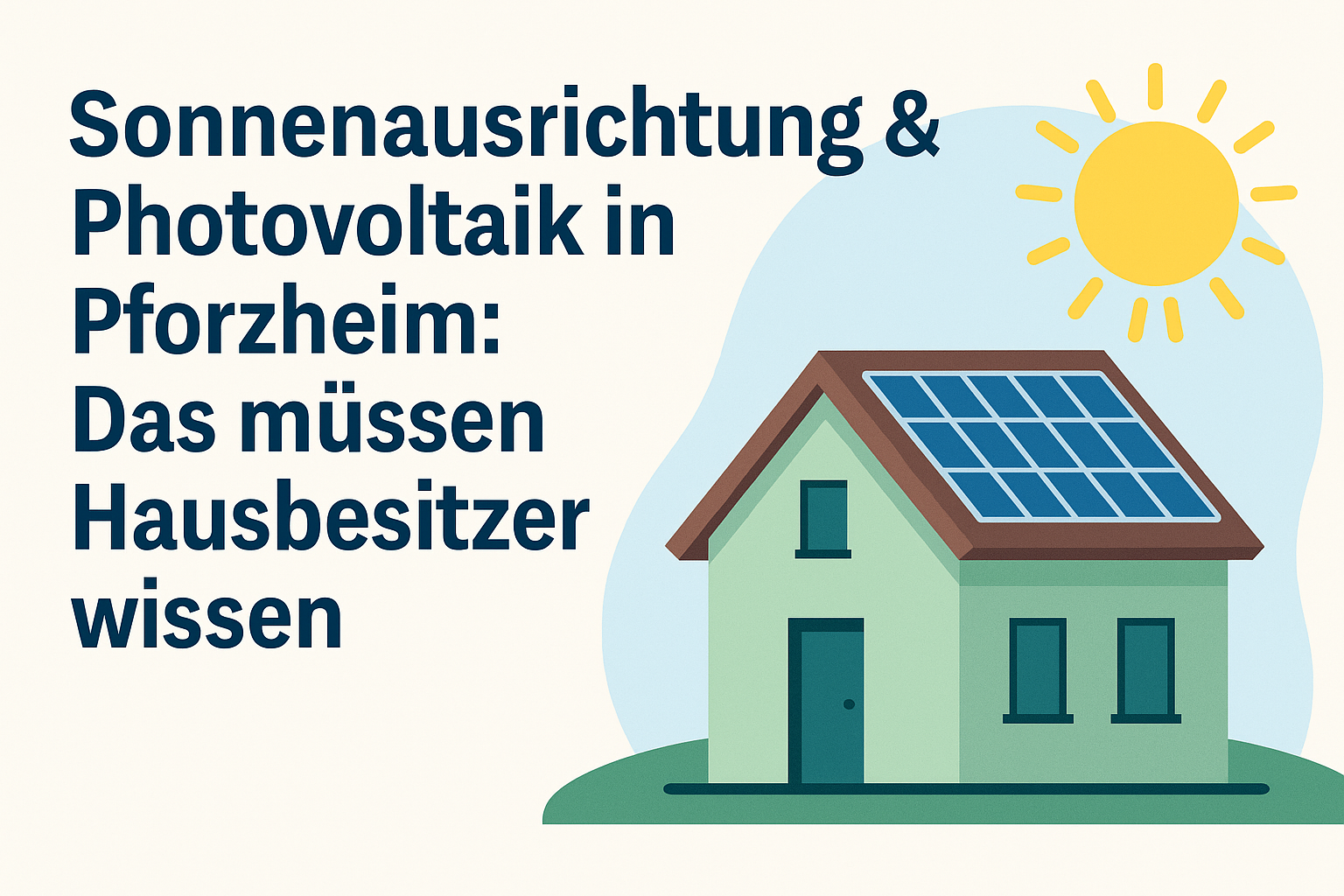 Sonnenausrichtung Photovoltaik Pforzheim und Enzkreis