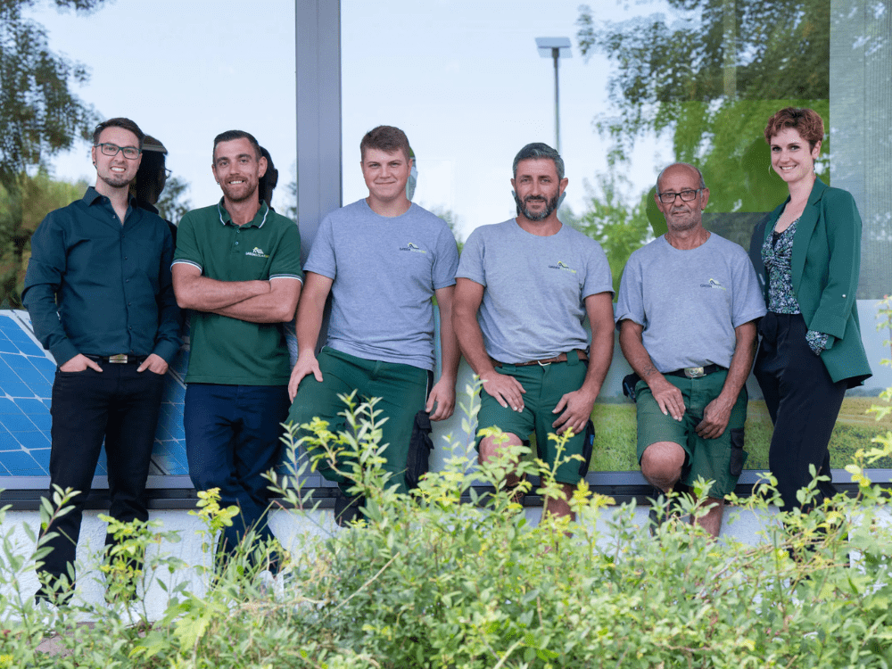 GreenSolar365 Montageteam bei der Arbeit in Sindelfingen